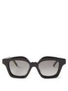 Loewe Eyewear - Square Acetate Sunglasses - Mens - Black