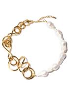 Matchesfashion.com Completedworks - Who's In Charge? Pearl And Gold-vermeil Necklace - Womens - Pearl
