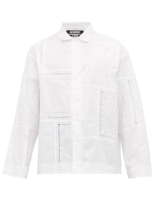 Matchesfashion.com Jacquemus - Wheat Embroidered Cotton Shirt - Mens - White