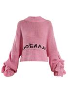 Natasha Zinko Logo-intarsia Cashmere Sweater