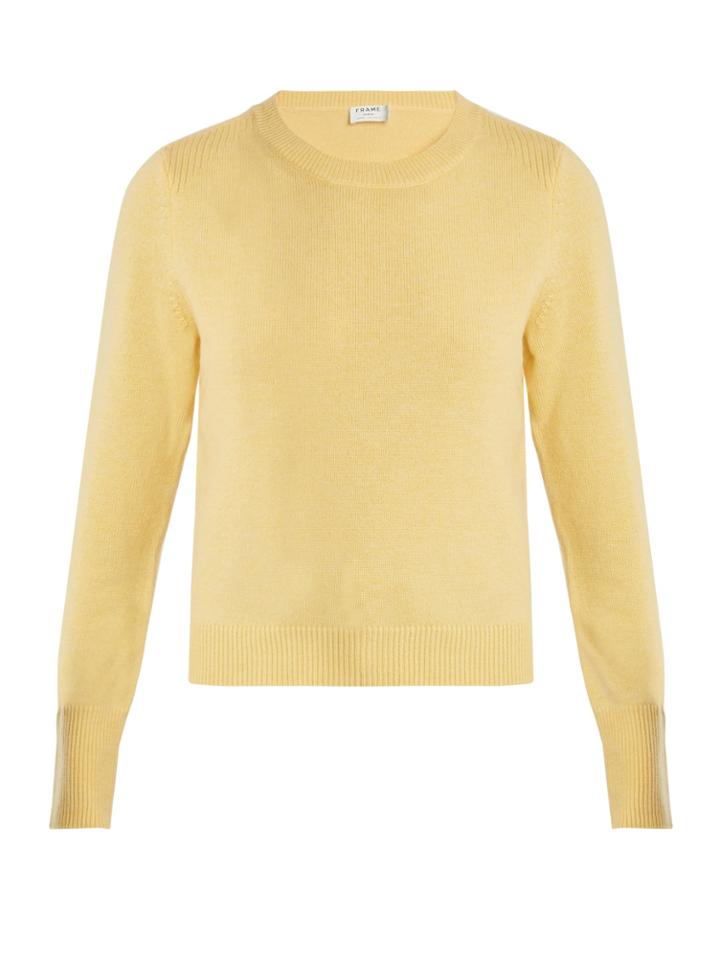 Frame Round-neck Wool-blend Sweater