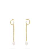 Matchesfashion.com Attico - X Alican Icoz Pearl & 22kt Gold Plated Earrings - Womens - Gold