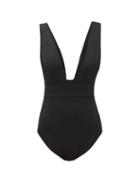 Matchesfashion.com Eres - Pigment V-neck Swimsuit - Womens - Black