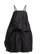 Matchesfashion.com Simone Rocha - Draped Silk Taffeta Midi Dress - Womens - Black