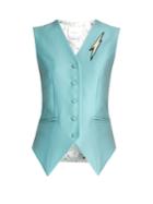 Racil Rebel Lightning-bolt Appliqu Satin Waistcoat