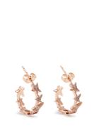 Diane Kordas Diamond & Rose-gold Star Line Earrings