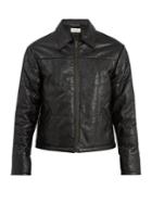 Saint Laurent Point-collar Quilted-leather Jacket