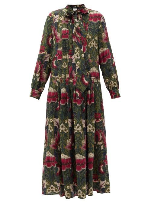 Matchesfashion.com Weekend Max Mara - Cerchio Dress - Womens - Green Multi