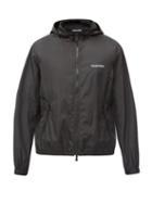 Matchesfashion.com Valentino - Hooded Logo-print Technical Windbreaker Jacket - Mens - Black