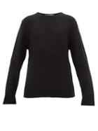 Matchesfashion.com Denis Colomb - Ribbed Sleeve Cashmere Sweater - Mens - Black