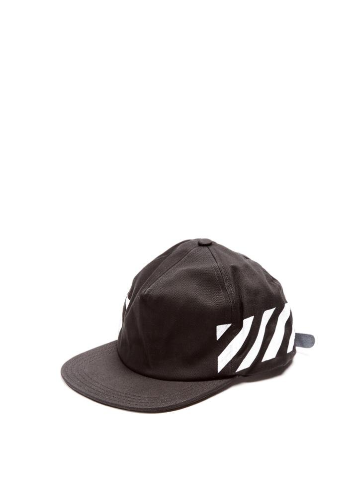 Off-white Diag Brushed-print Cotton-canvas Cap