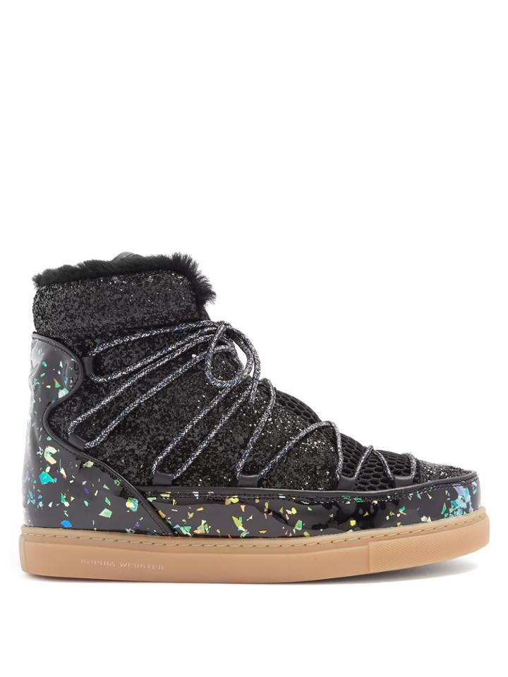 Sophia Webster Quentin Faux-shearling Lined Aprs-ski Boots