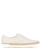 Tod's Espadrille And Leather Slip-on Trainers