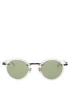 Matchesfashion.com Jacquemus - Le Meunier Round Metal Sunglasses - Mens - Green