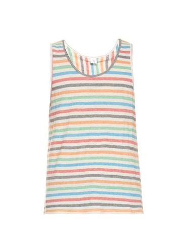 Robinson Les Bains Striped Cotton-blend Jersey Vest