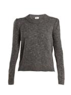 Matchesfashion.com Isa Arfen - Speckled Wool Blend Sweater - Womens - Dark Grey