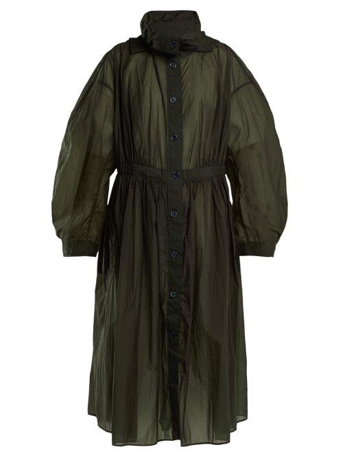 Matchesfashion.com Lemaire - Hooded Parachute Parka Coat - Womens - Dark Green