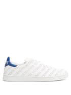 Matchesfashion.com Vetements - Low Top Perforated Leather Trainers - Womens - Blue White