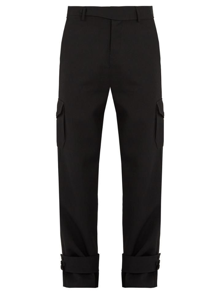 J.w.anderson Strap-detail Wool Cargo Trousers