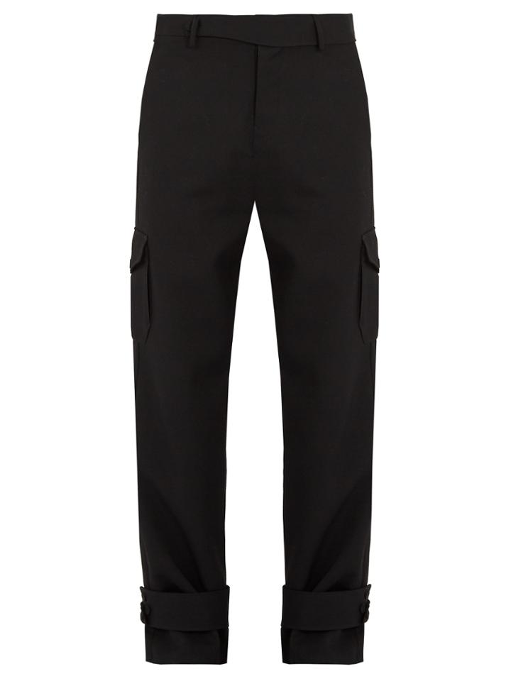 J.w.anderson Strap-detail Wool Cargo Trousers