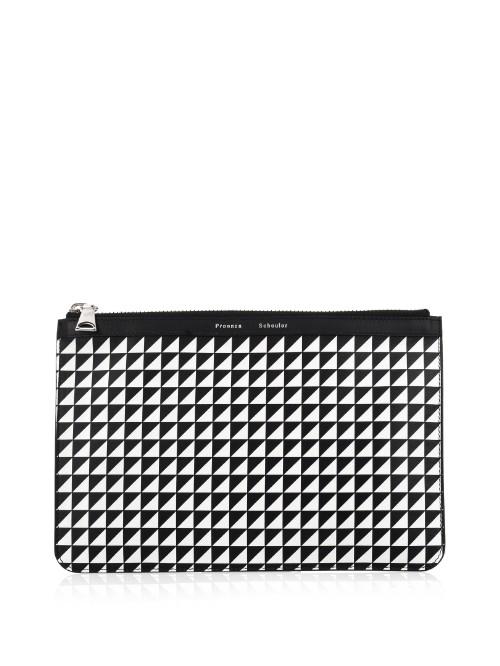 Proenza Schouler Geometric Leather Pouch
