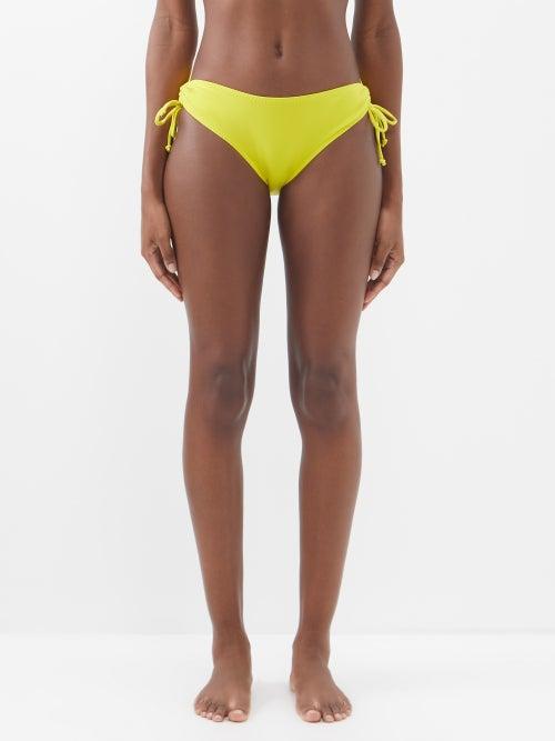 Norma Kamali - Jason Side-tie Bikini Briefs - Womens - Dark Yellow