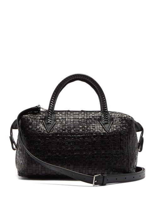 Matchesfashion.com Mtier - Perriand City Small Woven-leather Bag - Womens - Black