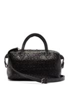 Matchesfashion.com Mtier - Perriand City Small Woven-leather Bag - Womens - Black