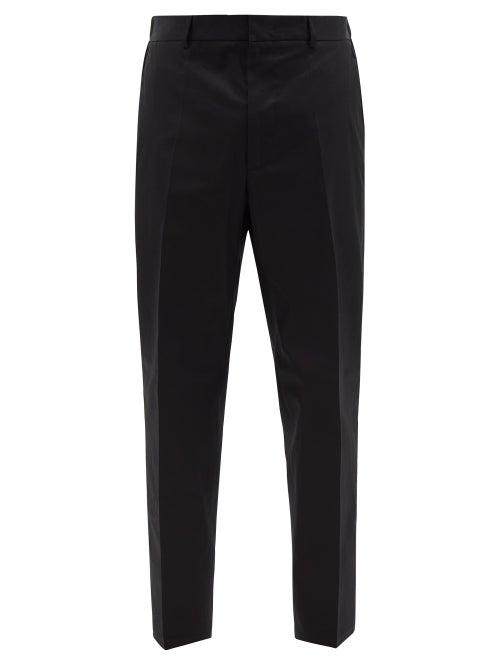 Jil Sander - Cotton-gabardine Straight-leg Trousers - Mens - Black