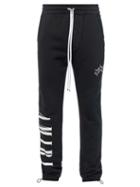 Amiri - Logo-print Jersey Track Pants - Mens - Black