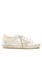 Matchesfashion.com Golden Goose Deluxe Brand - Superstar Leather And Shearling Trainers - Womens - White