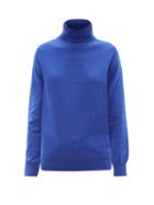 Johnstons Of Elgin - Roll-neck Cashmere Sweater - Womens - Blue