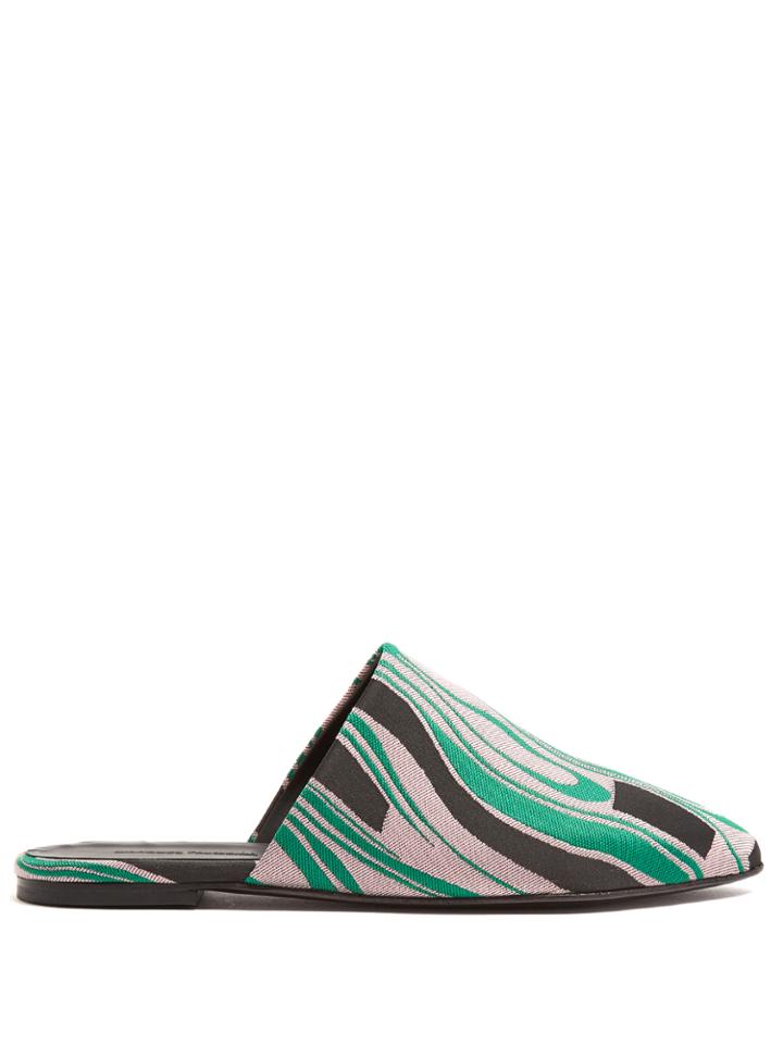 Marques'almeida Jacquard Backless Loafer