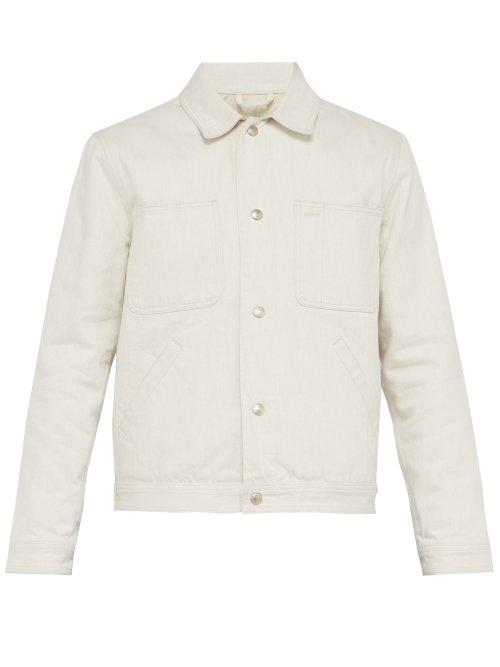 Matchesfashion.com Ami - Denim Jacket - Mens - White