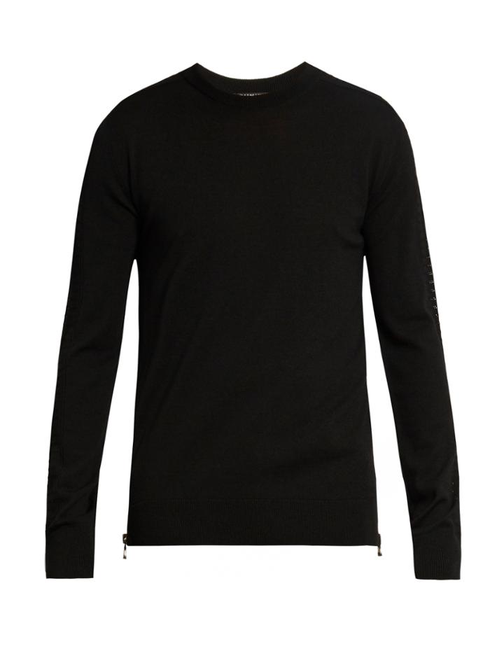 Balmain Crew-neck Wool Sweater