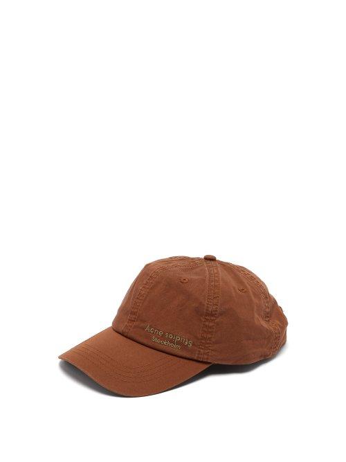 Matchesfashion.com Acne Studios - Carliy Dye Cotton Baseball Cap - Mens - Brown