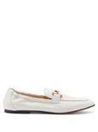 Ladies Shoes Tod's - T-logo Leather Loafers - Womens - White