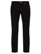 Matchesfashion.com Versace - Printed Pocket Slim Leg Jeans - Mens - Black