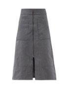 Matchesfashion.com Ssone - Oak Denim A-line Skirt - Womens - Denim