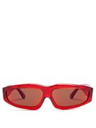 Marques'almeida Transparent Rectangle-frame Acetate Sunglasses