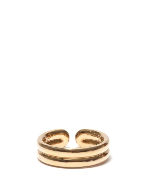 Matchesfashion.com Fernando Jorge - Doubled 18kt Gold Ring - Mens - Beige Gold