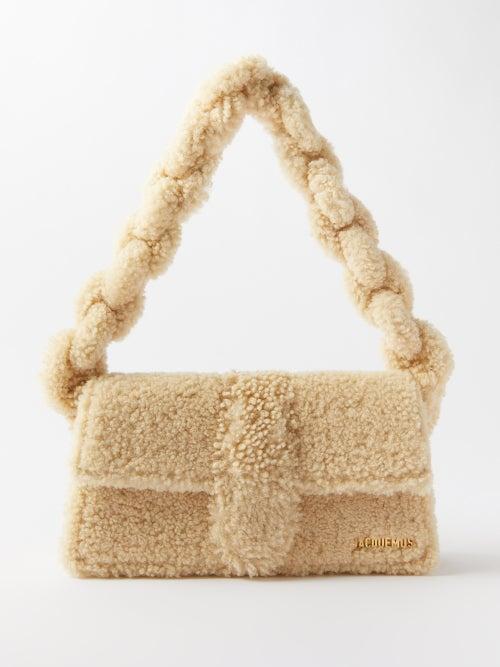 Jacquemus - Bambidou Shearling Shoulder Bag - Womens - Ivory