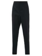 Matchesfashion.com Jil Sander - Tailored Tapered-leg Wool-crpe Trousers - Mens - Black