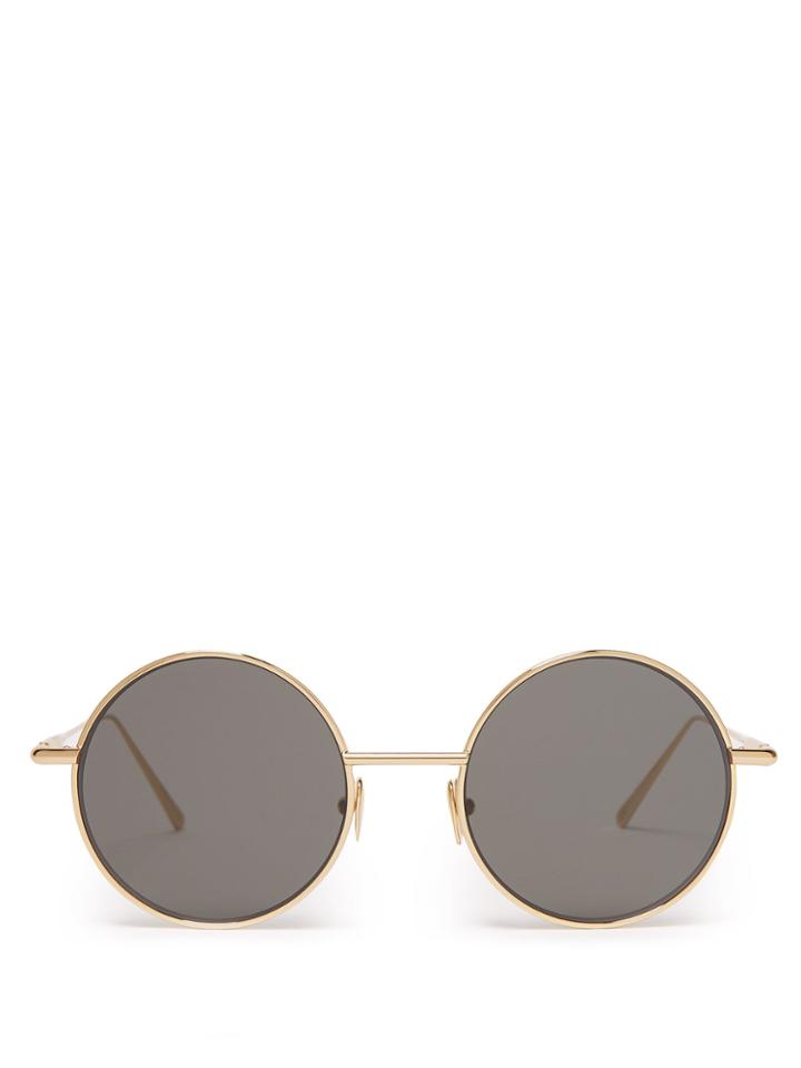 Acne Studios Round-frame Metal Sunglasses
