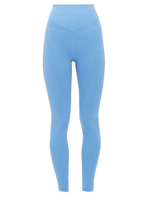 Matchesfashion.com Falke - High Rise Sports Leggings - Womens - Light Blue