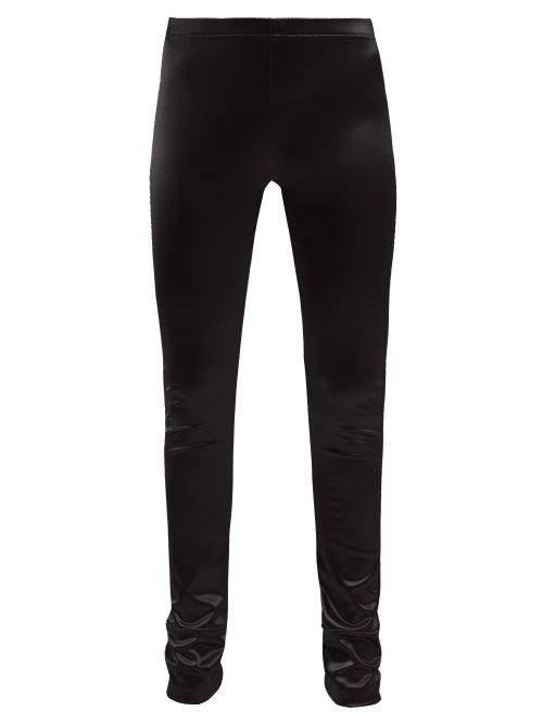 Matchesfashion.com Junya Watanabe - Satin Stretch Leggings - Womens - Black