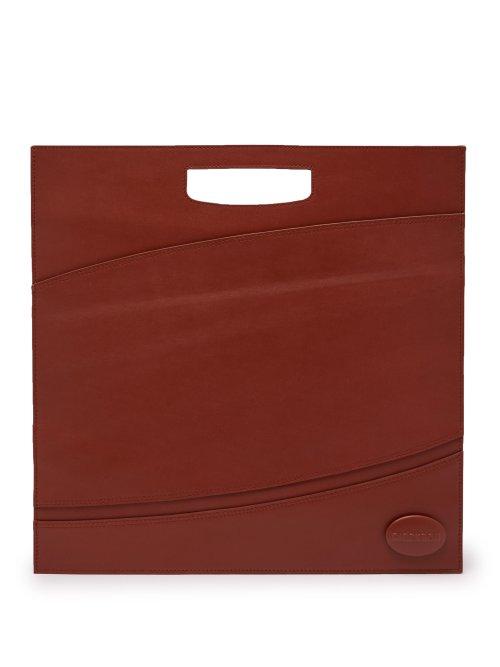 Matchesfashion.com Ribeyron - Logo Patch Leather Tote - Mens - Brown