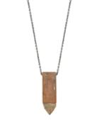 Matchesfashion.com Parts Of Four - Talisman Arrowhead Sterling Silver Necklace - Mens - Silver Multi