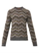 Missoni Chevron-knit Wool-blend Sweater