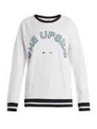 Matchesfashion.com The Upside - Match Point Sid Cotton Jersey Sweatshirt - Womens - White